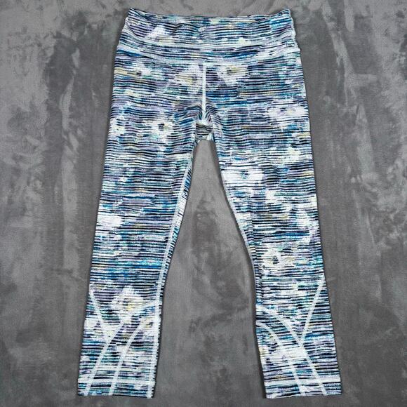Lululemon Multi Color Printed Crop Leggings Size 6 - Picture 1 of 5